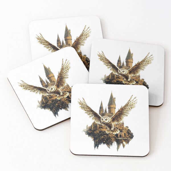 Item preview, Potter Cartoon Wizard Magic Fantasy Magic Castle,  Magic owl  designed and sold by Innamalinka.