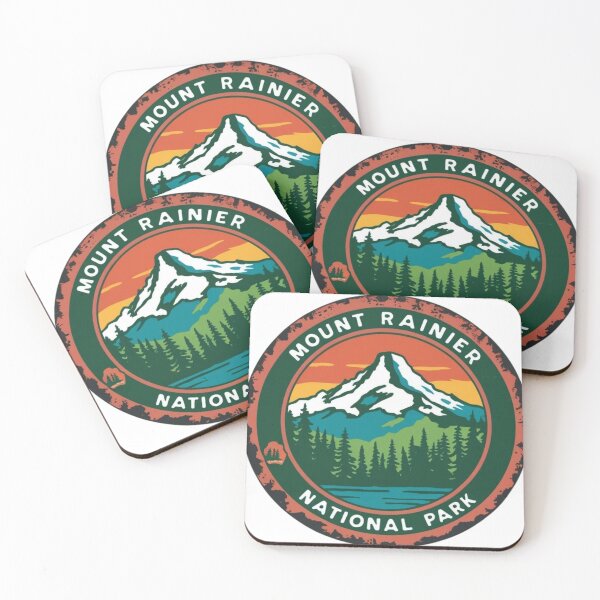 Item preview, A Vintage Travel Art of the Mount Rainier National Park - Washington designed and sold by hemp3x.