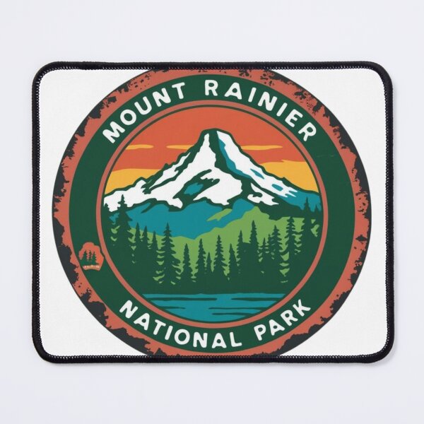 Item preview, A Vintage Travel Art of the Mount Rainier National Park - Washington designed and sold by hemp3x.