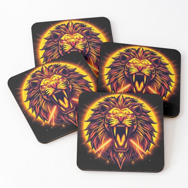 Item preview, Primal Glow: Fierce lion illustration designed and sold by PixelArc.