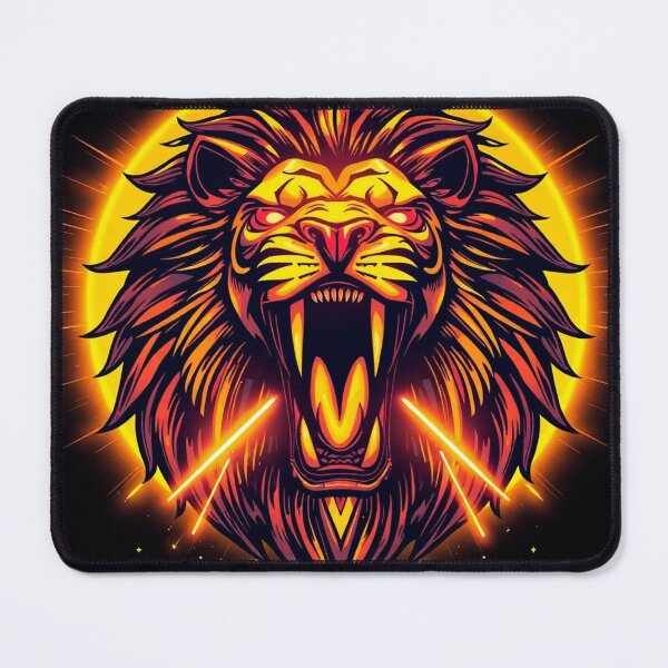 Item preview, Primal Glow: Fierce lion illustration designed and sold by PixelArc.