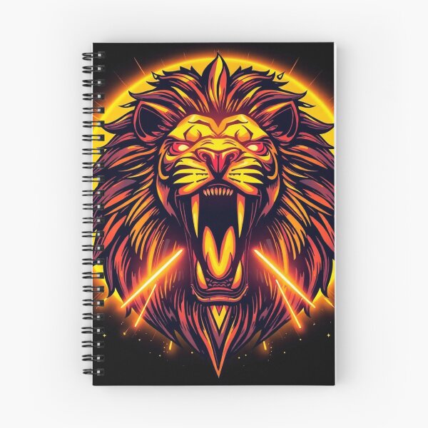 Item preview, Primal Glow: Fierce lion illustration designed and sold by PixelArc.