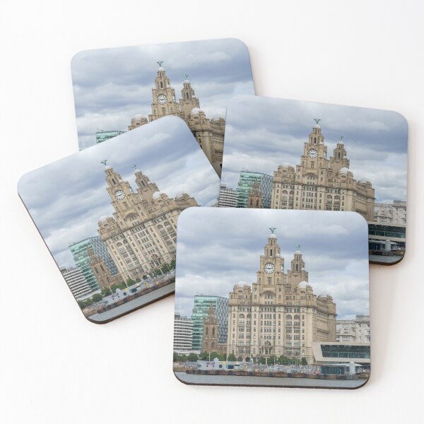 Item preview, Iconic Liver Building and Tower, Riverfront Scene designed and sold by rawshutterbug.