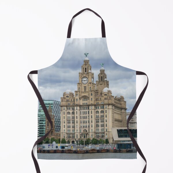 Item preview, Iconic Liver Building and Tower, Riverfront Scene designed and sold by rawshutterbug.