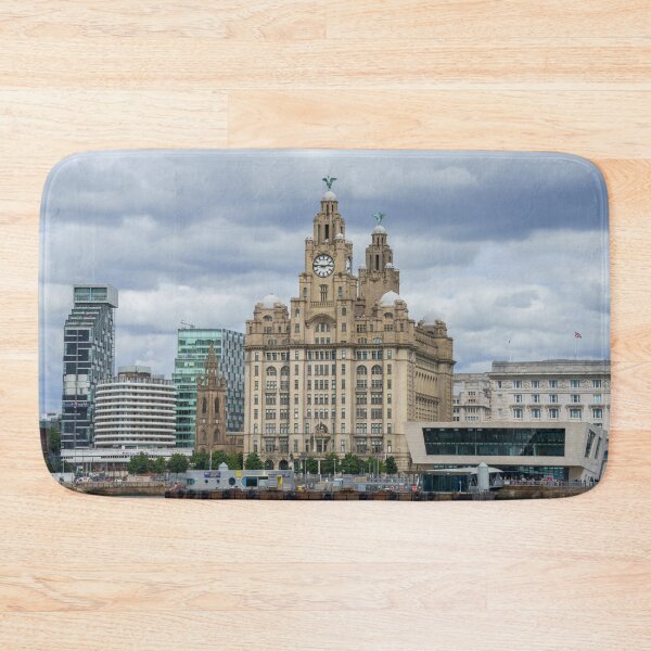 Item preview, Iconic Liver Building and Tower, Riverfront Scene designed and sold by rawshutterbug.