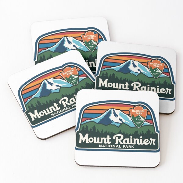 Item preview, A Vintage Travel Art of the Mount Rainier National Park - Washington designed and sold by hemp3x.