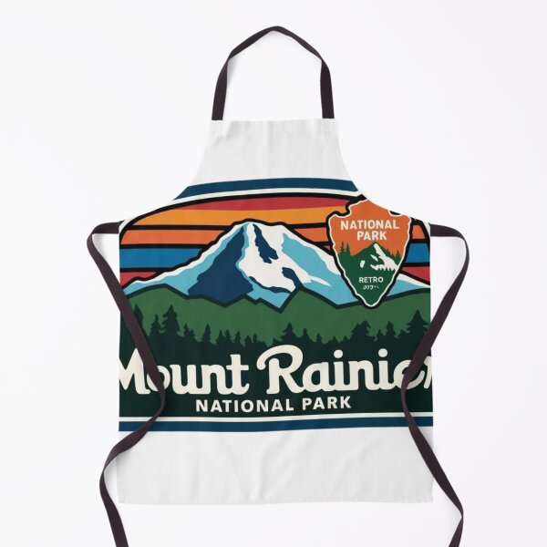 Item preview, A Vintage Travel Art of the Mount Rainier National Park - Washington designed and sold by hemp3x.