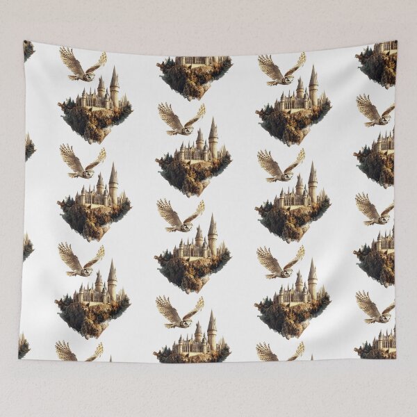 Item preview,  Potter Cartoon Wizard Magic Fantasy Magic Castle,  Magic owl  designed and sold by Innamalinka.