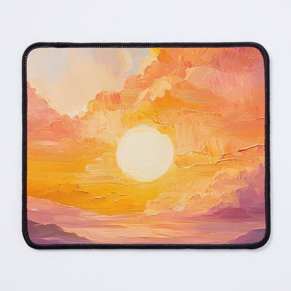 Artikelvorschau, Romantischer Sonnenuntergang über dem Meer – Lebendiges impressionistisches Gemälde entworfen und verkauft von GASCE Studio.