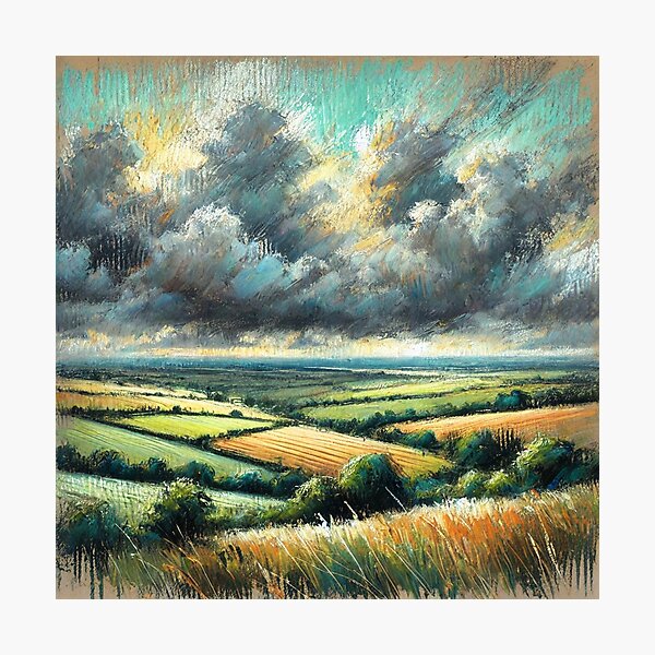 Item preview, pastoral field designed and sold by DaykoArt.