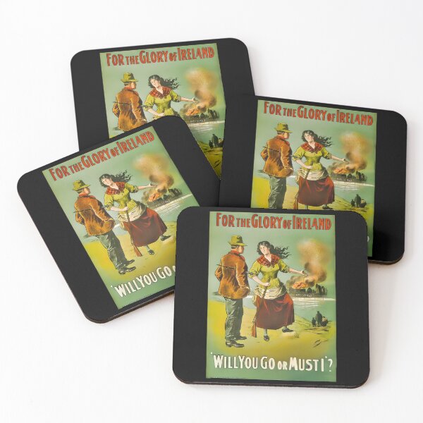 Item preview, For The Glory Of Ireland, Will You Go or Must I? Call to enlist 1915 designed and sold by OliDesigns.