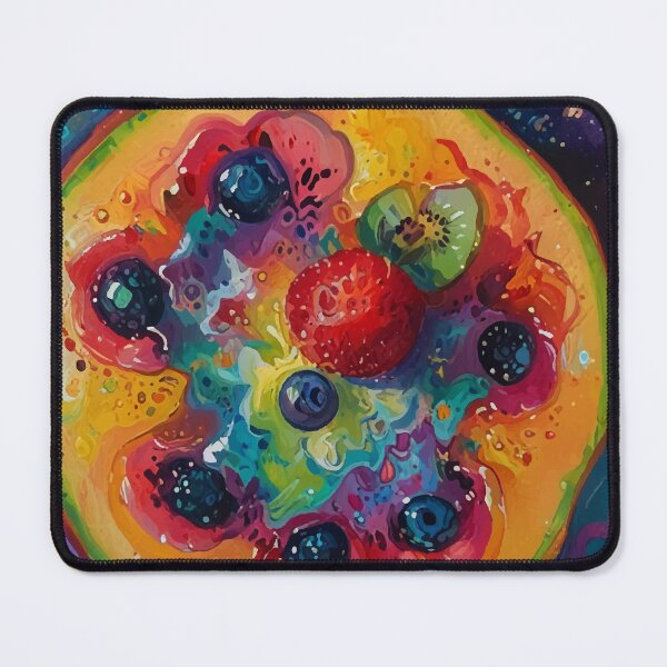 Item preview, Vibrant Abstract Fruit Explosion – Colorful Digital Artwork designed and sold by Moss and Moon Studio.
