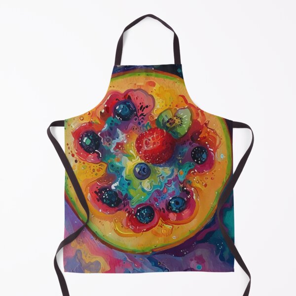 Item preview, Vibrant Abstract Fruit Explosion – Colorful Digital Artwork designed and sold by Moss and Moon Studio.
