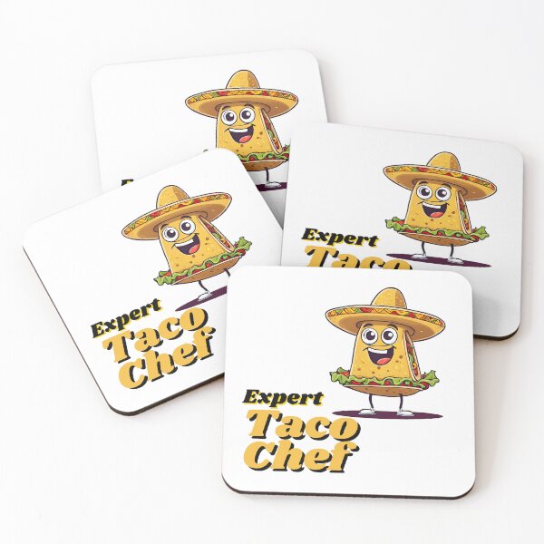 Item preview, Expert Taco Chef - Cartoon Taco Slogan 1 designed and sold by Tom-Johnson.