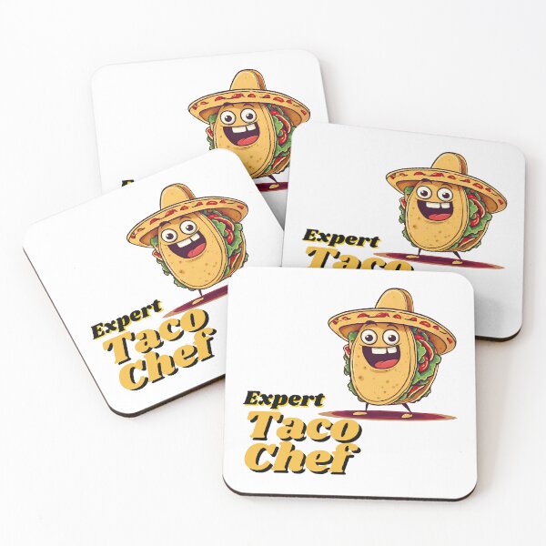 Item preview, Expert Taco Chef - Cartoon Taco Slogan 2 designed and sold by Tom-Johnson.