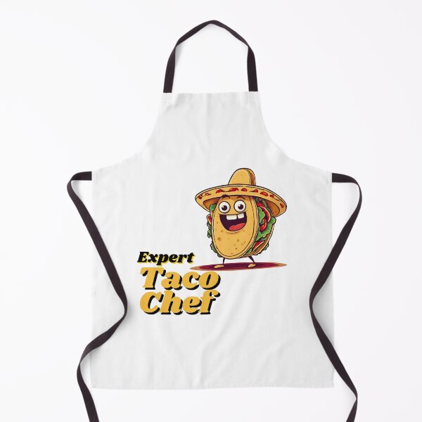 Item preview, Expert Taco Chef - Cartoon Taco Slogan 2 designed and sold by Tom-Johnson.