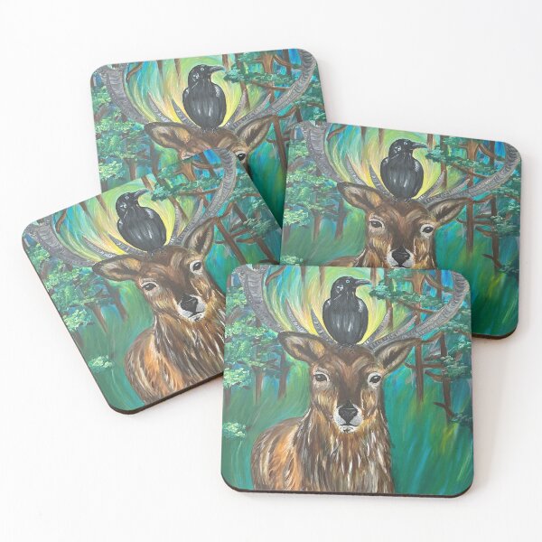 Item preview, Raven on Deer designed and sold by LydiaxxArt.