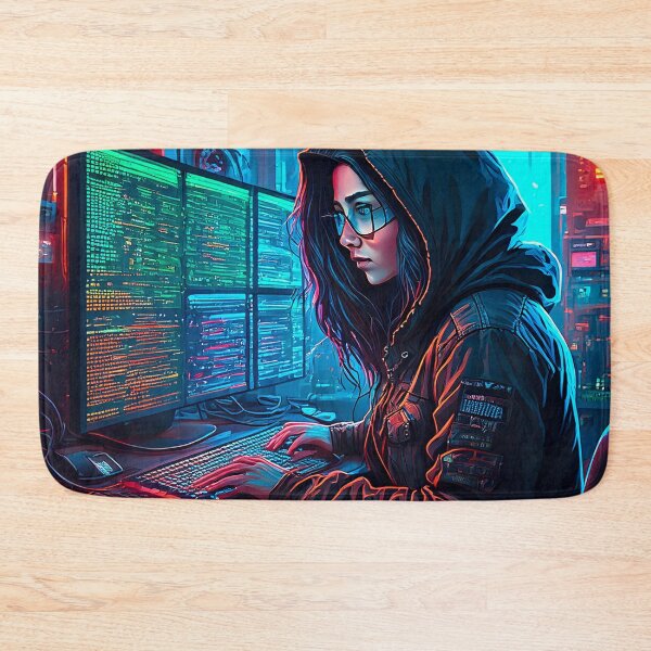 Item preview, Cyberpunk Hacker designed and sold by AleTot.