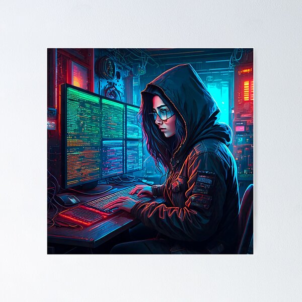 Artikel-Vorschau von Cyberpunk Hacker, designt und verkauft von AleTot.