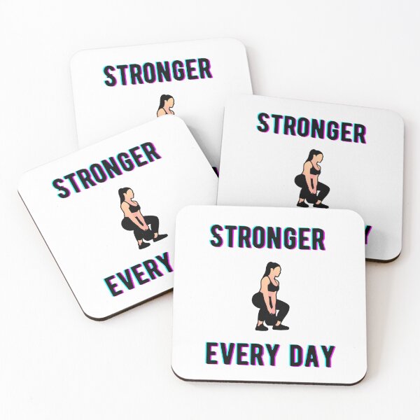 Item preview, Stronger Every Day - Fitness Design  designed and sold by kstheladesigns.
