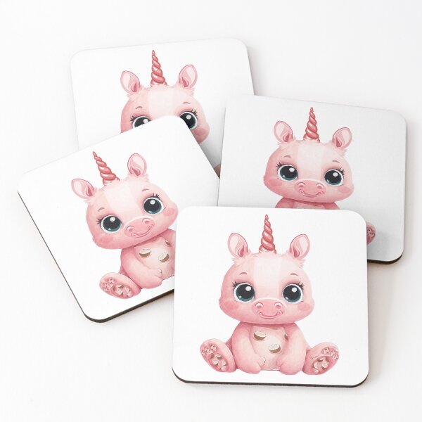 Item preview, Pinky the coconut Unicorn designed and sold by Hen-C-Art.
