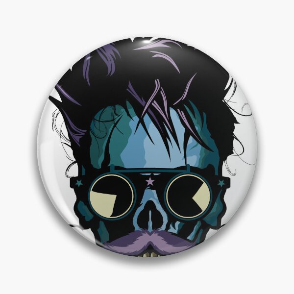 Item preview, hipster mustache skull skull mustache hairstyle round sunglasses designed and sold by Achille3777.