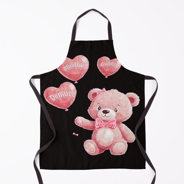 Item preview, Pink teddy bear Mindful Demure Cutesy designed and sold by Hen-C-Art.