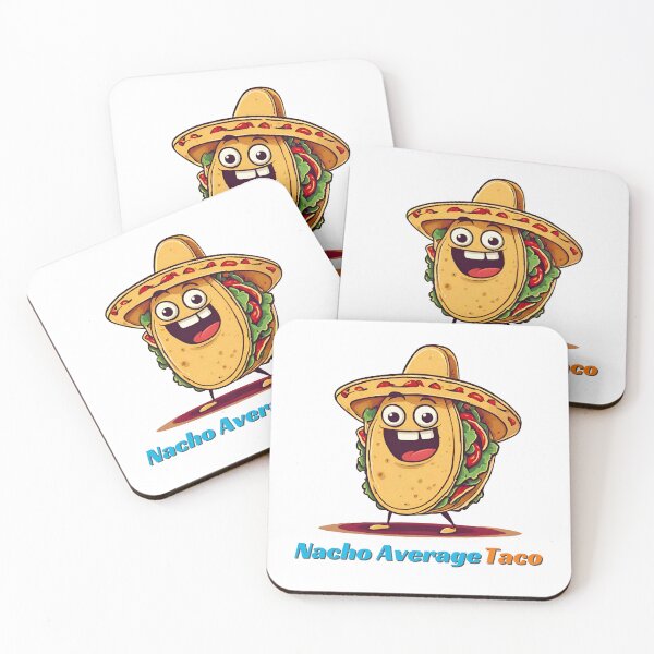 Item preview, Nacho Average Taco - Cartoon Taco Quote 2 designed and sold by Tom-Johnson.