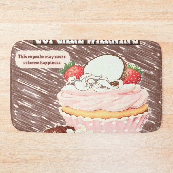 Item preview, RETRO CUPCAKE WARNING designed and sold by Hen-C-Art.