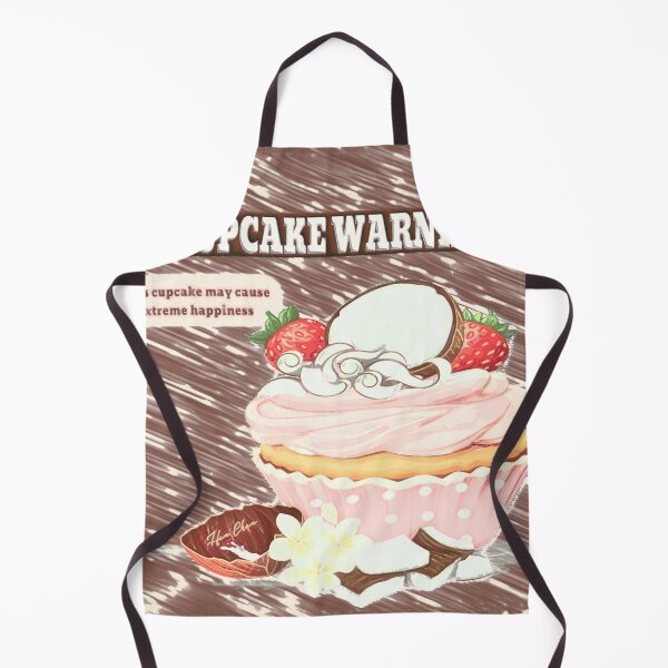 Item preview, RETRO CUPCAKE WARNING designed and sold by Hen-C-Art.