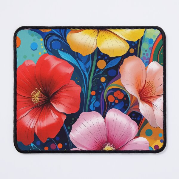 Item preview, Vibrant Floral Explosion – Colorful Abstract Botanical Art designed and sold by Moss and Moon Studio.