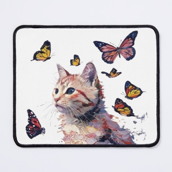 Item preview, Kitten & Butterflies - Dreamlike Animal Art designed and sold by MaciejCraft.