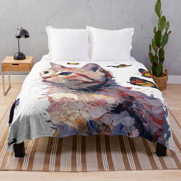 Item preview, Kitten & Butterflies - Dreamlike Animal Art designed and sold by MaciejCraft.