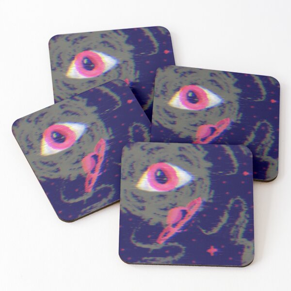 Item preview, there's something out there - Glitch cosmic horror doodle designed and sold by bugbeast.