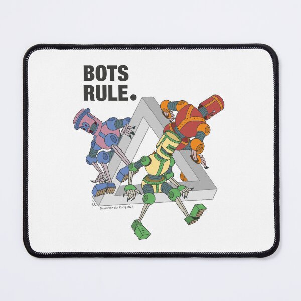 Item preview, BOTS RULE triangle (for light background) designed and sold by David van der Kooij - BOTS RULE. And other fantasies.