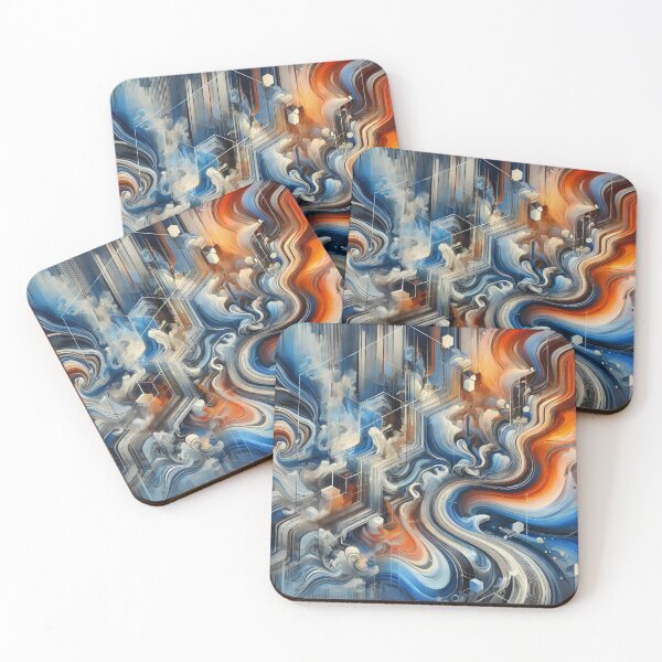 Item preview, color explosion in blue orange designed and sold by Sigtrix.