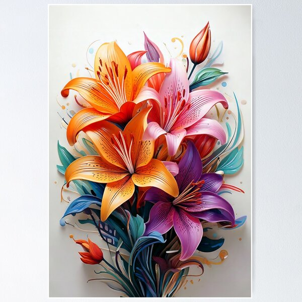 Item preview, Lilies designed and sold by Chloe Marsden.