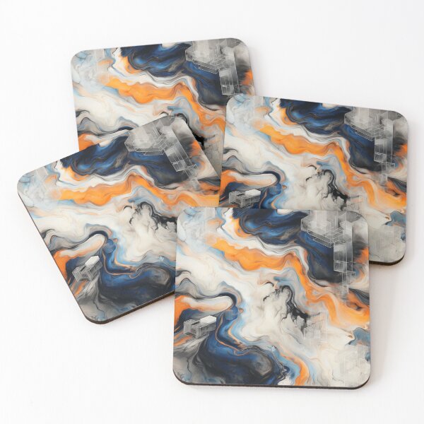 Item preview, color swirls with precise geometric figures designed and sold by Sigtrix.