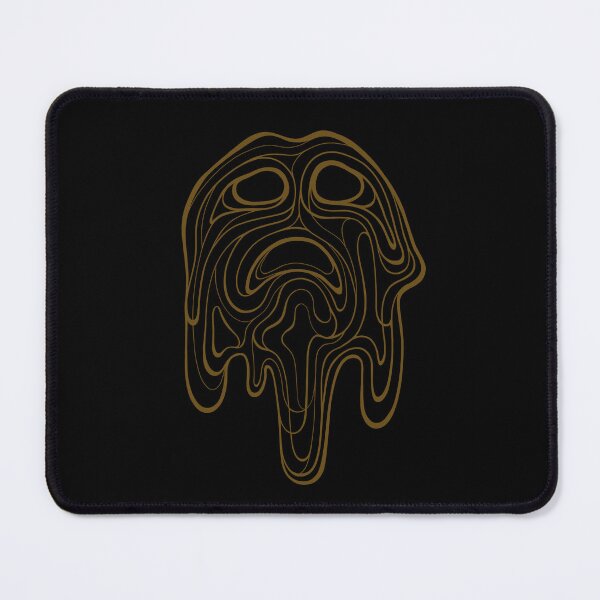 Item preview, Line Art Face Despair (dark gold) designed and sold by Alesa-Aleks.