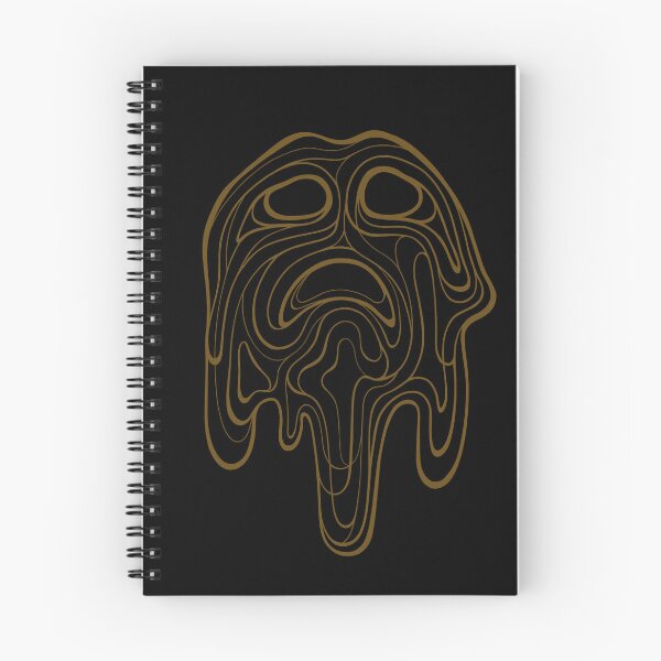 Item preview, Line Art Face Despair (dark gold) designed and sold by Alesa-Aleks.