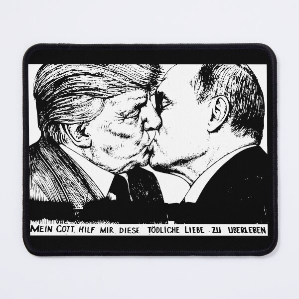 Item preview, Fraternal Kiss Trump and Putin designed and sold by ValentinaHramov.