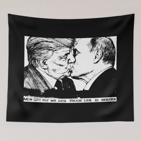 Item preview, Fraternal Kiss Trump and Putin designed and sold by ValentinaHramov.