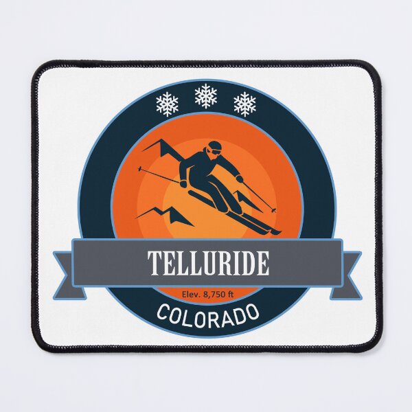 Item preview, Telluride Colorado Skiing Badge designed and sold by Wanderful-roads.