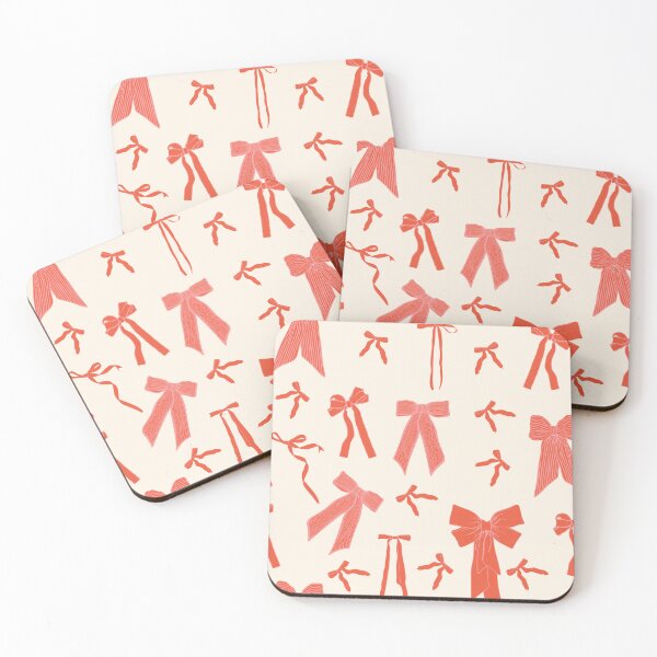 Item preview, Red bows, ribbons seamless pattern on pink background. designed and sold by MatyKotiv.