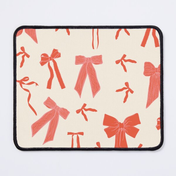 Item preview, Red bows, ribbons seamless pattern on pink background. designed and sold by MatyKotiv.