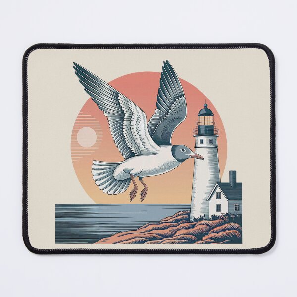 Item preview, Laughing Gull - Leucophaeus Atricilla Vintage Engraving designed and sold by GRABAPSHOP.