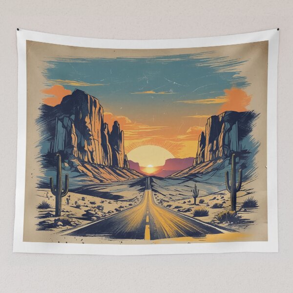 Item preview, Vintage Road Trip T-Shirt – American Desert Adventure designed and sold by Moss and Moon Studio.