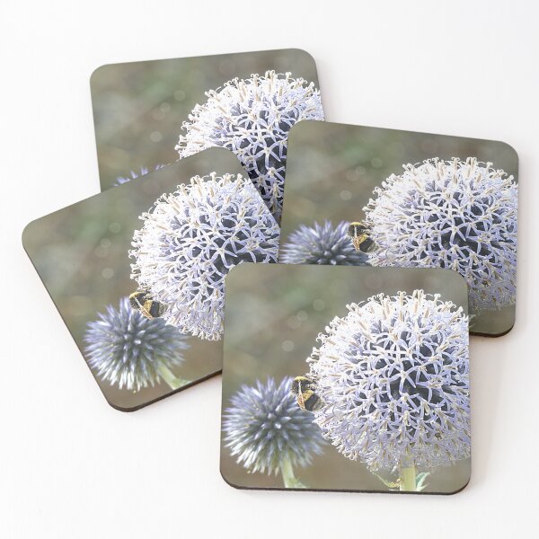 Item preview, Purple Alliums with a busy bee designed and sold by The Prints Store.