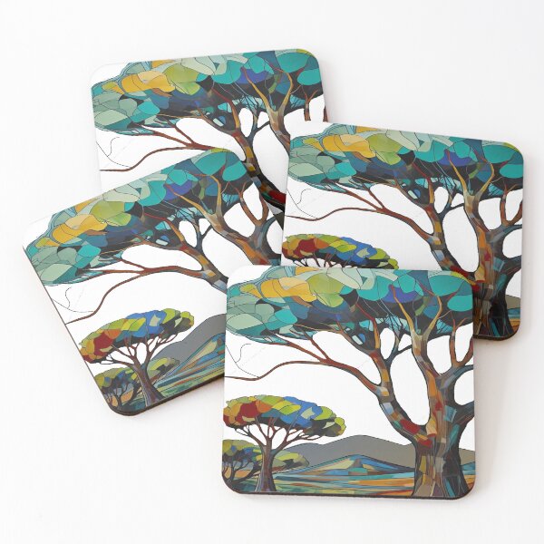 Item preview, Crazy patterned Mountains and Trees designed and sold by The Iconic Aussie.