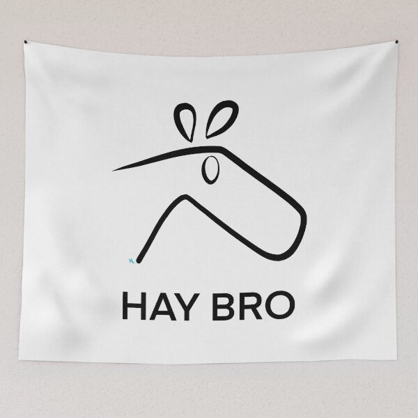 Item preview, Hay Bro Horse Pun designed and sold by chowlet.